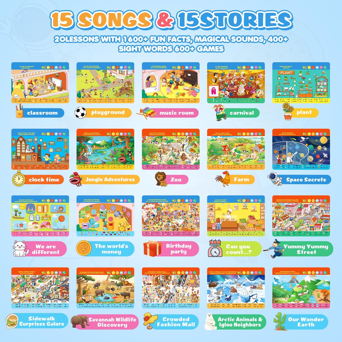 Qiaojoy Search and Find Book for Kids 2