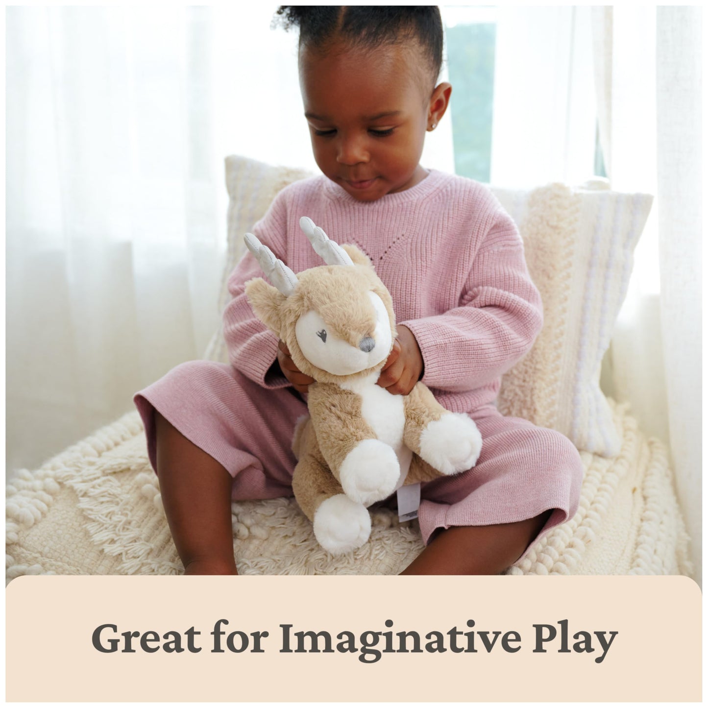 Baby GUND Maple Deer Plush, Stuffed Animal for Babies and Toddlers, Brown, 10”