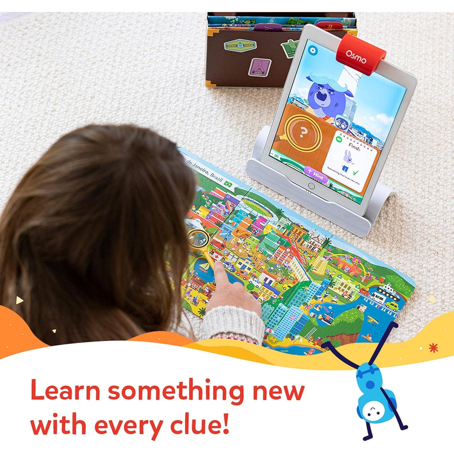 Osmo - Detective Agency - Ages 5-12 - Solve Global Mysteries - STEM Toy - for iPad or Fire Tablet Base Required