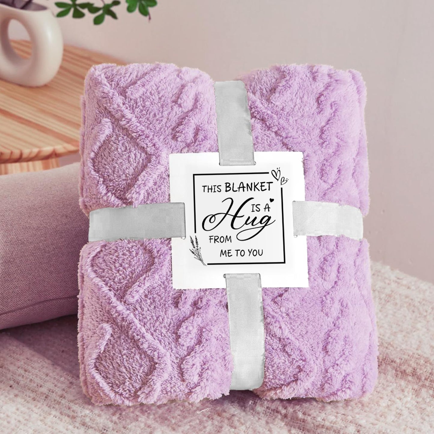Birthday Gifts for Mom from Daughter Son, Relaxing Lavender Spa Basket Set for Women Luxury Self-Care Basket for Mama, Birthday Mothers Day Gifts for Women, Mom, Wife, Sister, Friend, Her