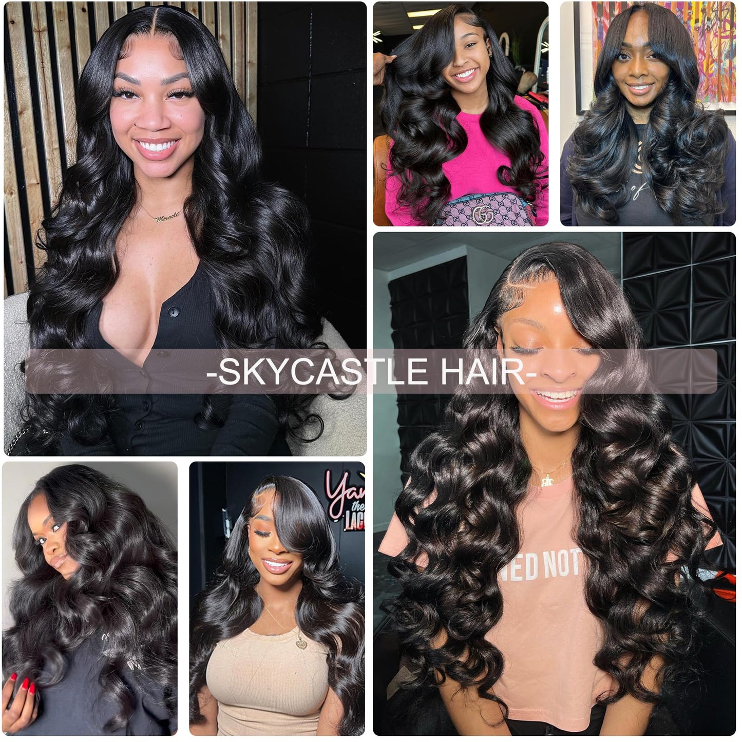 12A Body Wave Bundles Human Hair 4 Bundles Human Hair (16 18 20 22) Inch 100% Unprocessed Brazilian Virgin Hair Body Wave Human Hair Extensions Bundles Human Hair Natural Black (16 18 20 22)