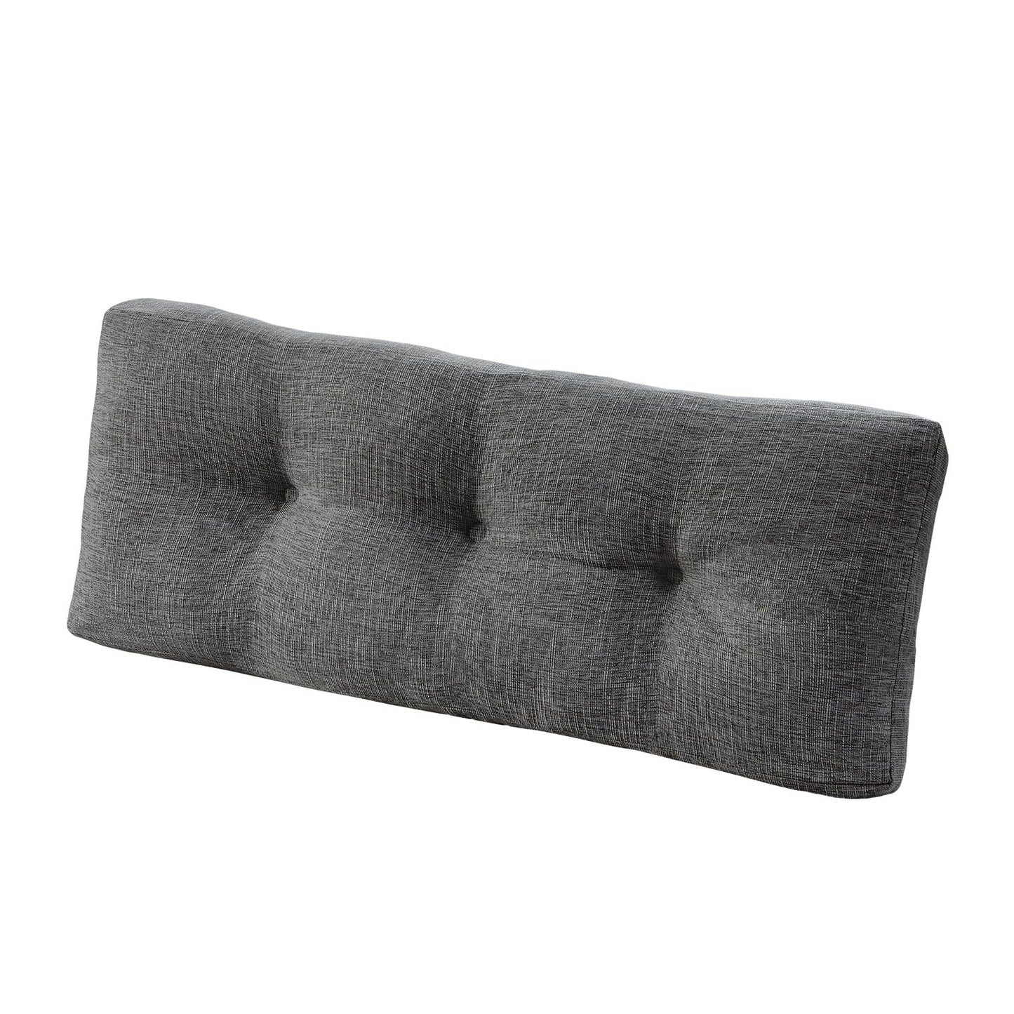 downluxe Indoor Bench Cushion for Indoor Furniture, Non-Slip Tufted Overstuffed Textured Foam Bench Seat Cushion, 36" X 14" X 4", Dark Grey, 1 Pack