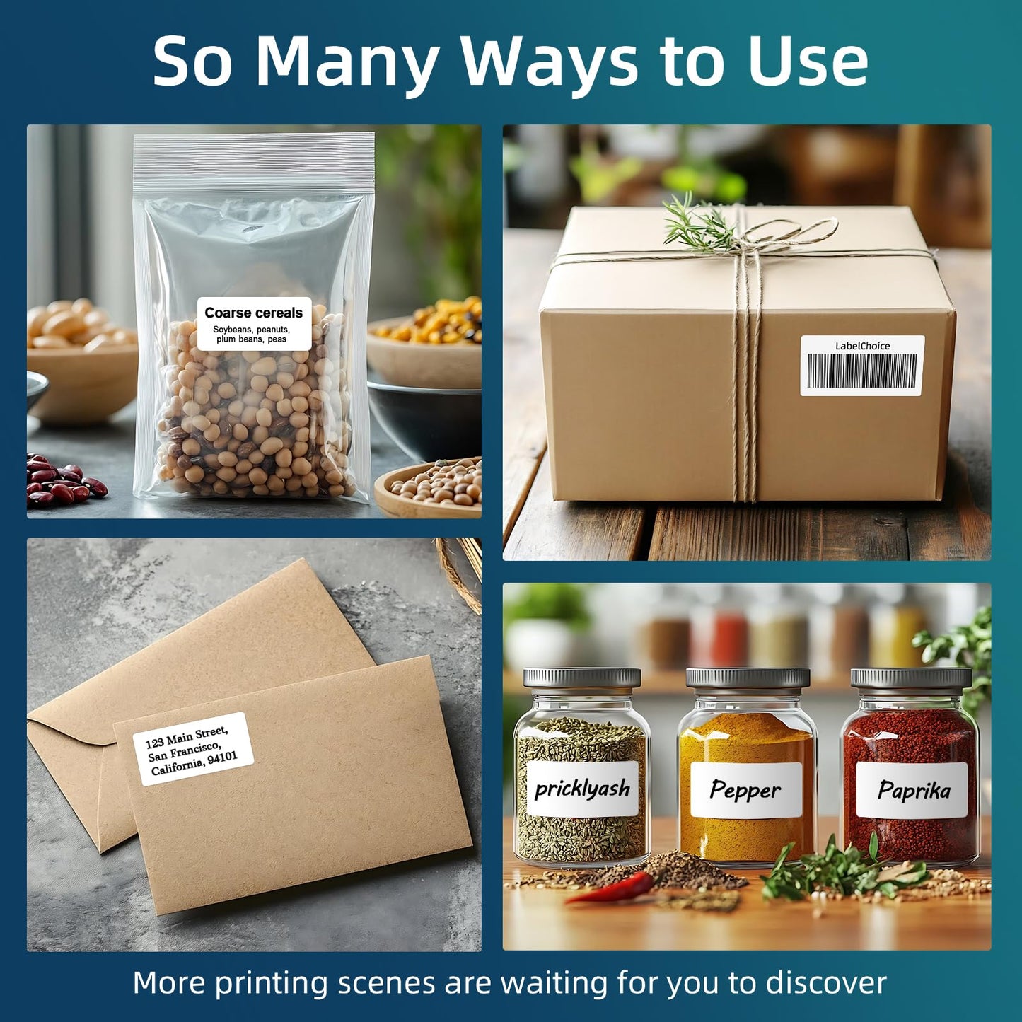 Labelchoice 500 Sheets 15000 Pcs 30 Up Labels 1" x2-5/8 Shipping Address Labels for Laser & Inkjet Printers, Mailing Labels 30 per Sheet Return Address Stickers, 30 per Page on US Letter