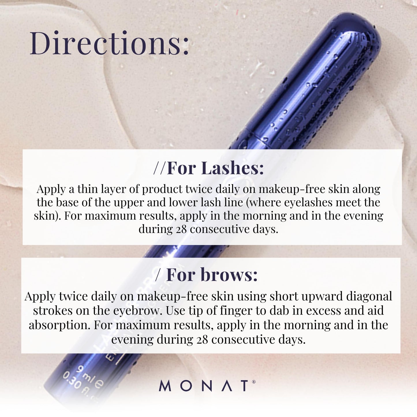 MONAT Eye Wonder Lash & Brow Enhancing Serum - Daily Use Serum for Fuller, Healthier-Looking Lashes and Brows