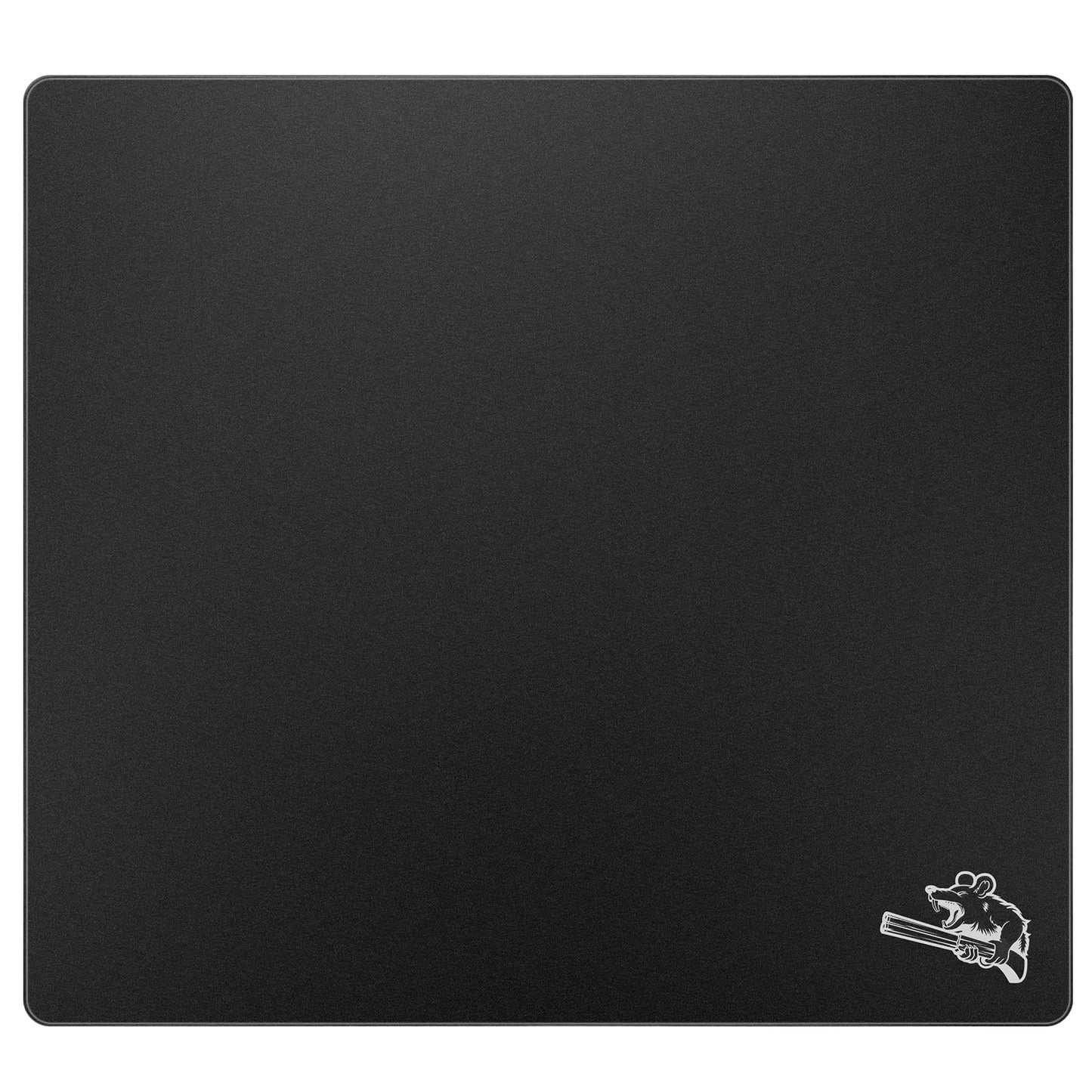 SIROOLAC Glass Gaming Mouse Pad 320mm x 360mm FPS Game Special Tempered Glass Durable 3mm Thickness Accurately and Quickly Shoot Opponents (320mm x 360mm, Black)