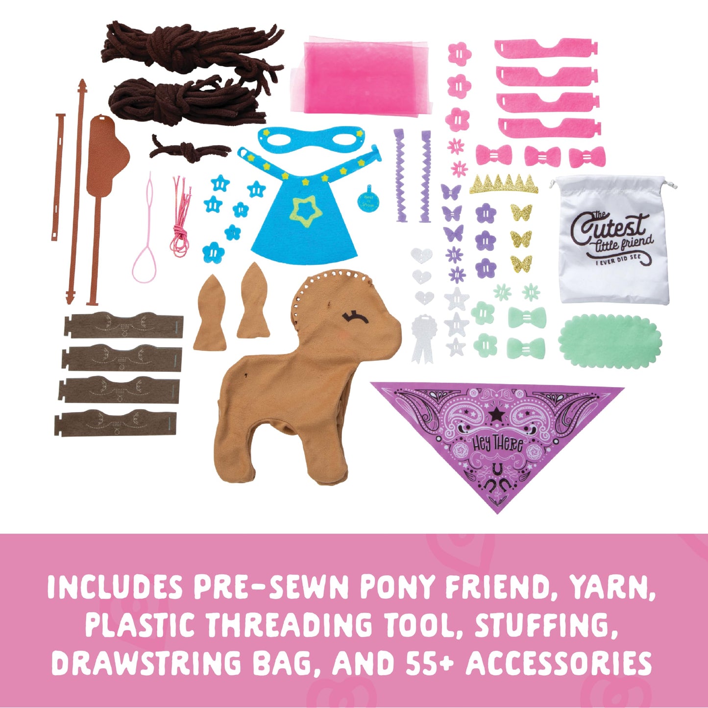 Craft-tastic Make A Plush Pony Friend Crafts, Multi