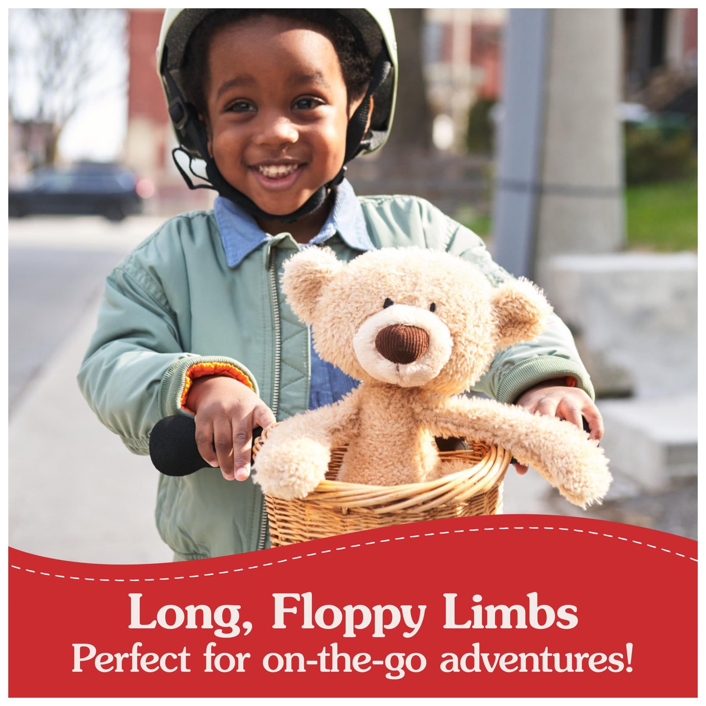 GUND Toothpick Classic Teddy Bear, Premium Stuffed Animal for Ages 1 and Up, Beige, 15