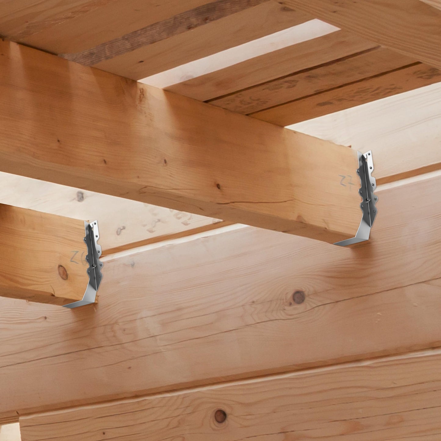 Herbert-fty 2X10 Joist Hanger 20 Gauge LU210 Galvanizing Face Mount Joist Hangers for Wood Hurricane Ties Widely Applicable Rafter Ties - 20 pk