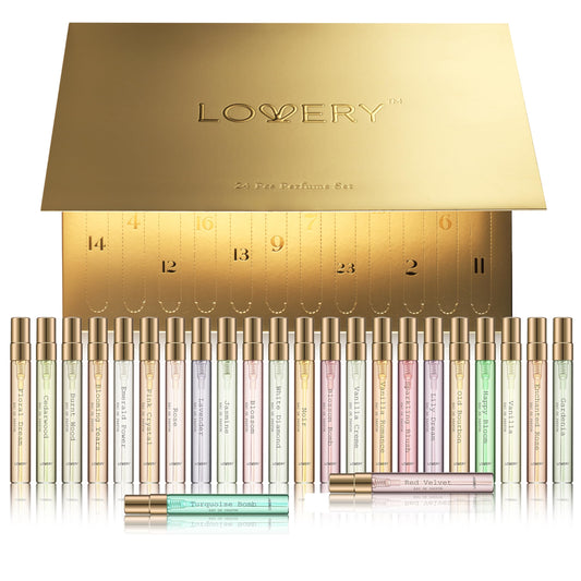 Advent Calendar 2024 Adult Gift Set for Women, 24pc Perfume for Women and Men, Assorted Fragrance Sets, Floral Perfume Sampler for Travel - Birthday