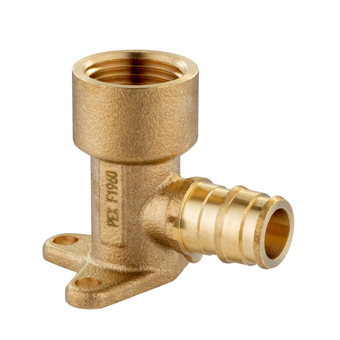 (Pack of 20) EFIELD Pex A Expansion Brass Fitting 1/2"x 1/2" Female NPT Drop-ear Elbow ONLY For Pex-A Tubing Connection, ASTM F1960,(PEX1960116-20PCS)