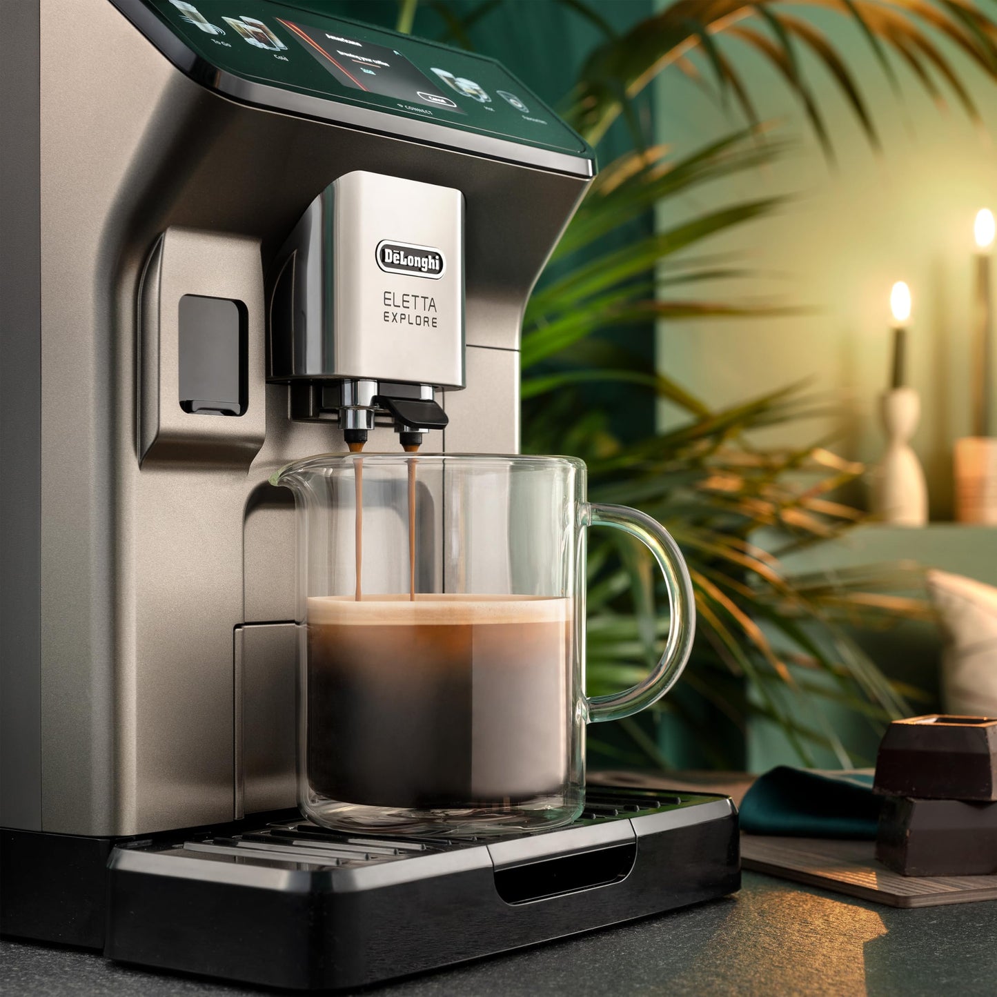 De'Longhi Double Wall Glass Coffee Pot, 25 oz