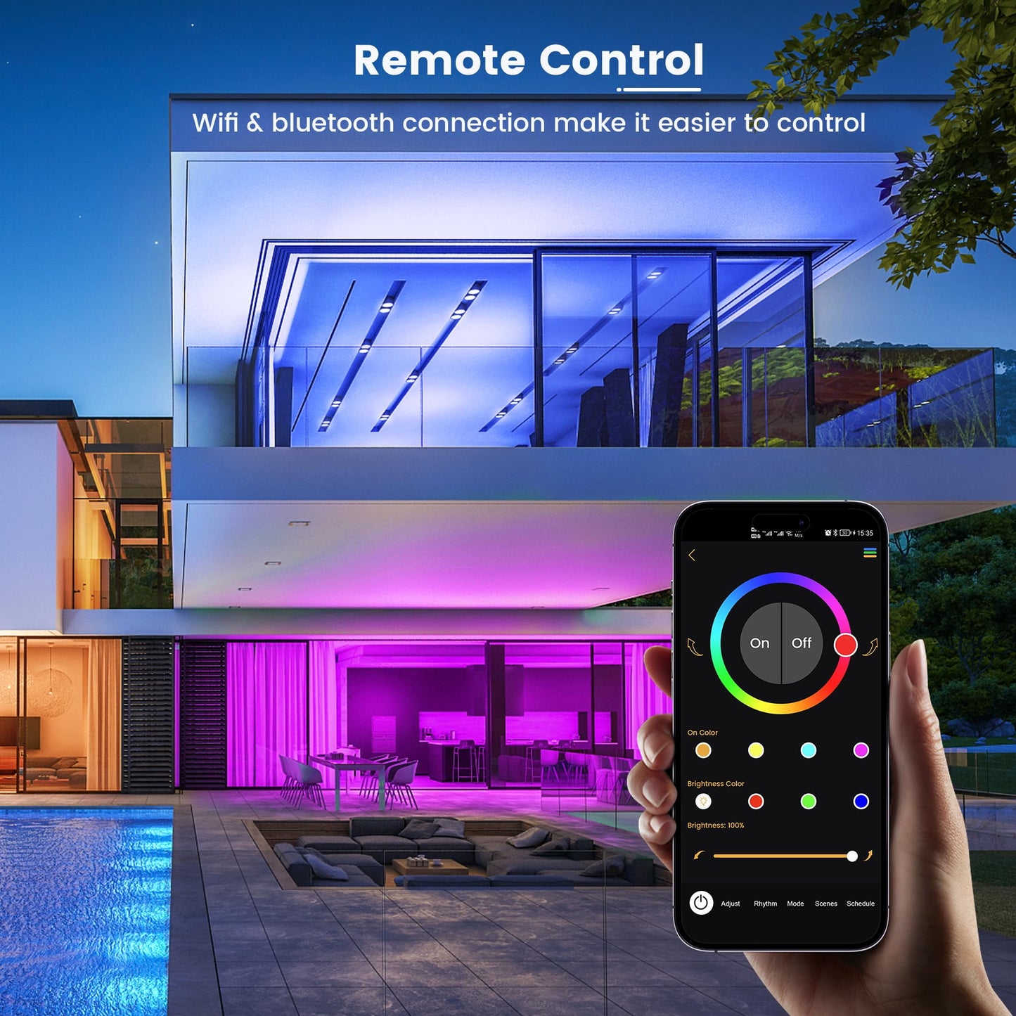 OHLUX BR30 Smart Flood Light Bulb, 85W Equivalent WiFi Smart Bulb, RGBCW, Music Sync, Color Changing Bulb Compatible with Alexa and Google Home, 8 Pack