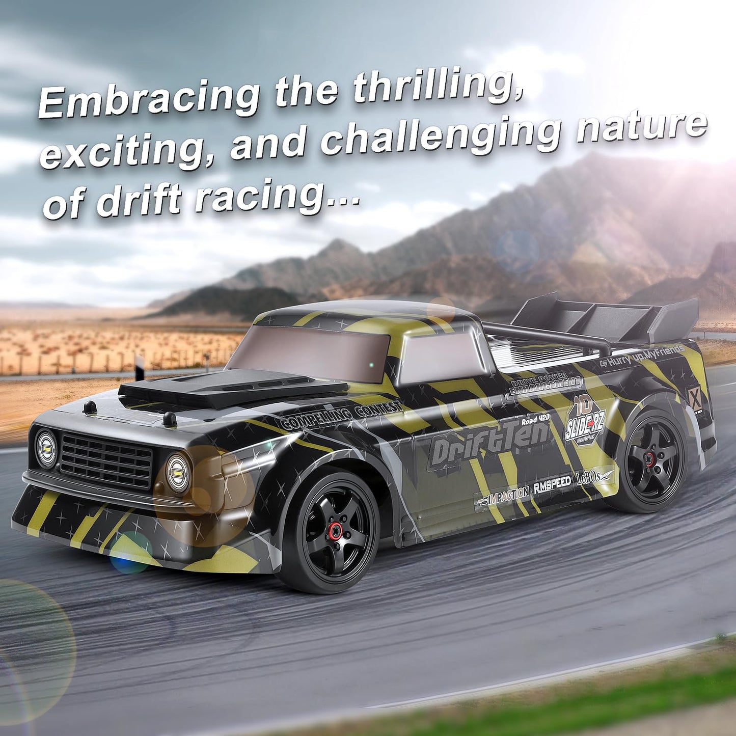 HAIBOXING 1/18 Scale RC Cars 2196 Drift RC Car 28 KM/H High Speed with Gyro, 2.4 Ghz Electric Vehicle RTR 4X4 Remote Control Cars Drifting Race Toys for Adults Boys Girls Kids Gifts with Two Batteries