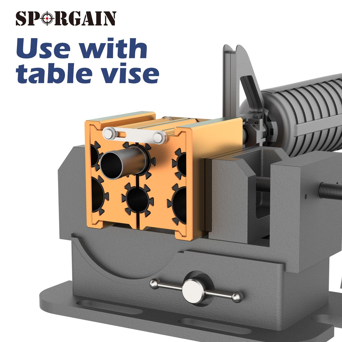 Universal Clamp Collets Barrel with 4 Openings, Constructed from Aircraft Grade Aluminum with Thick Anti-slip Non-Marring Surface