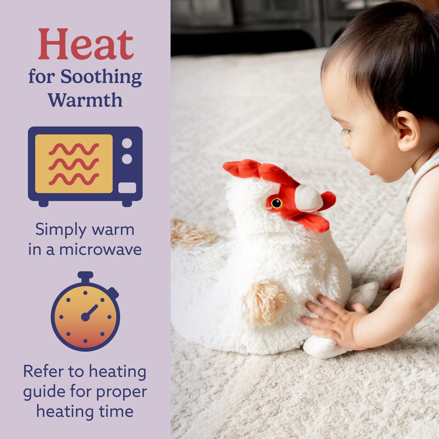 Intelex Warmies Microwavable Plush 13" Chicken