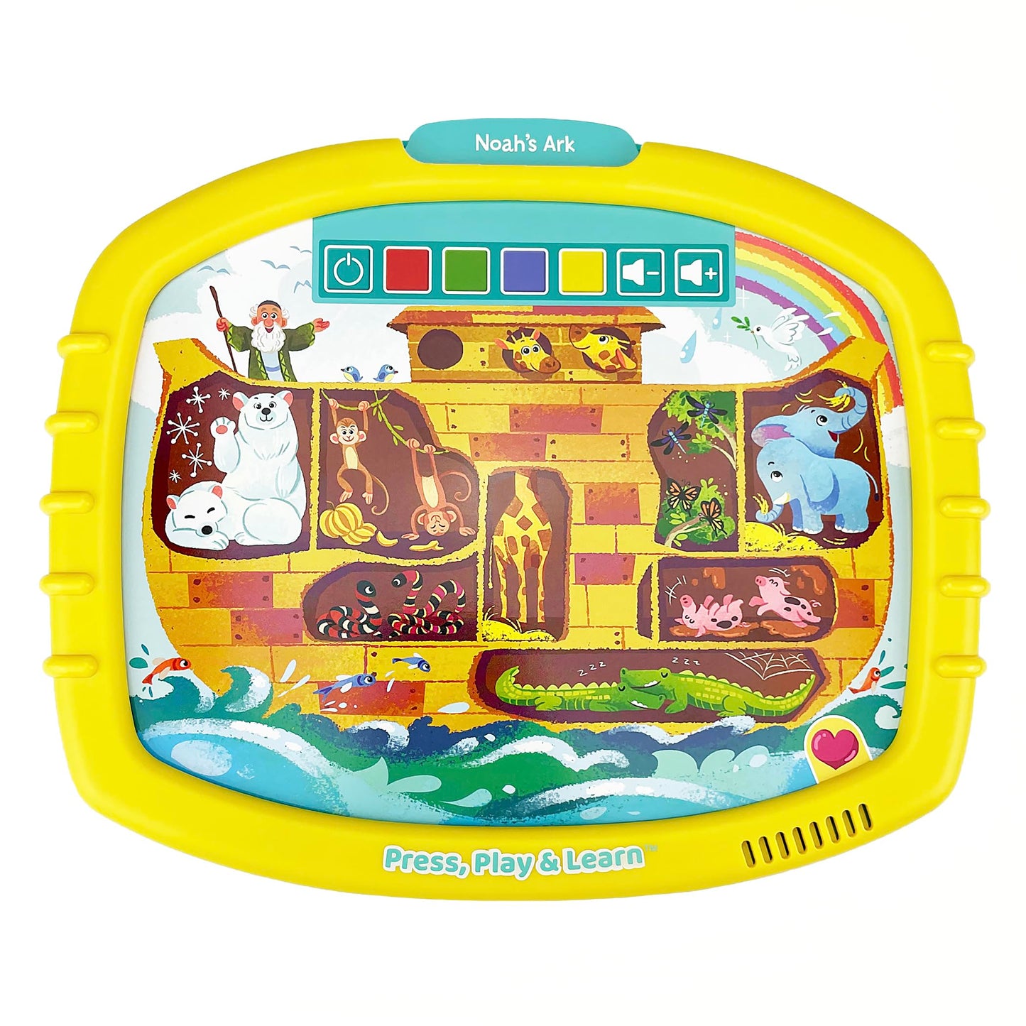 Bible Activity Pad for Kids Ages 4–8 – Read, Press & Learn with Removable Cards and Music