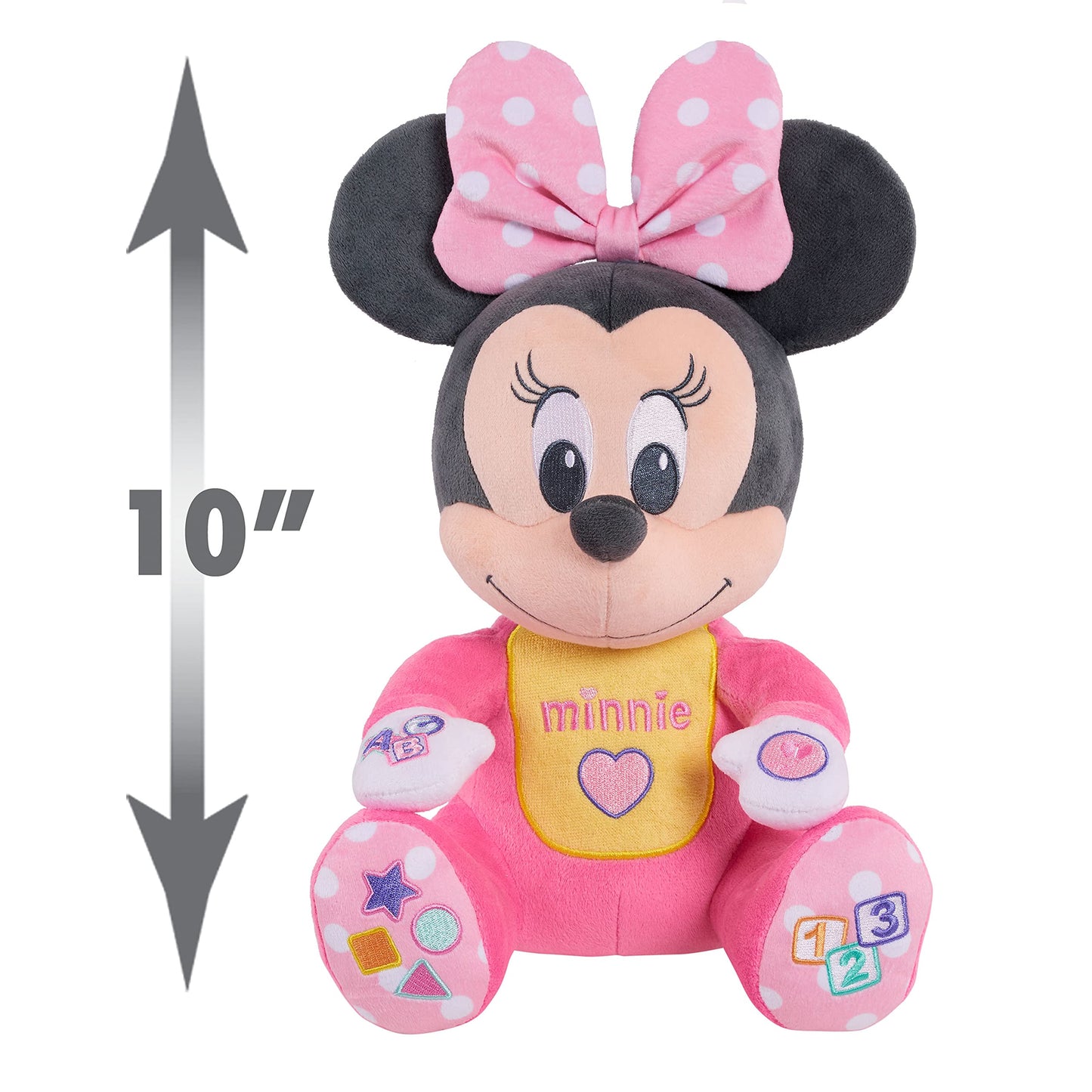 Disney Baby Musical Discovery Plush Minnie Mouse, Officially Licensed Kids Toys for Ages 06 Month, Gifts and Presents