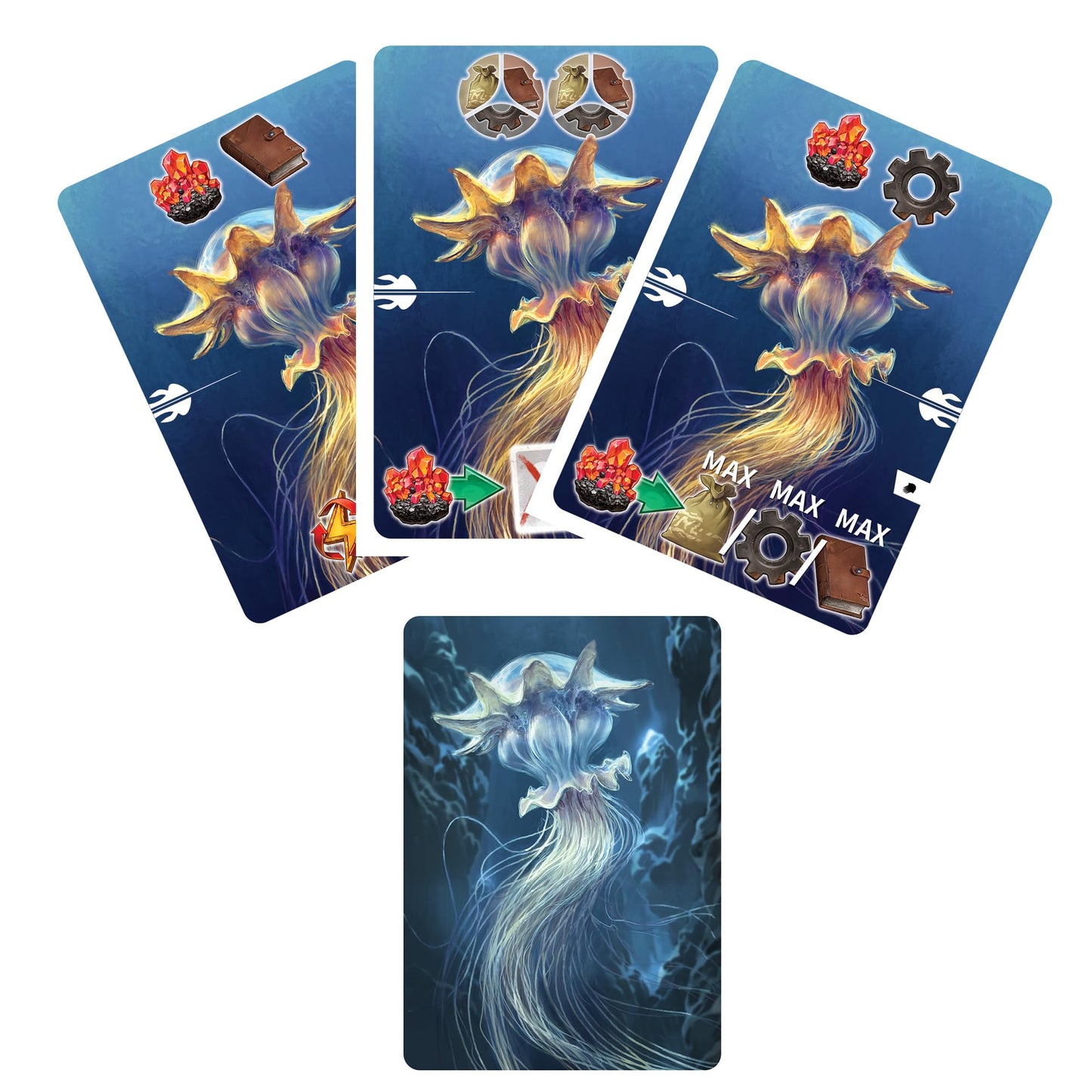 Revive: Call of The Abyss Board Game Expansion - Enhance Your Game with New Tribes and Scyphoz Cards! Strategy Game for Kids & Adults, Ages 14+, 1-4 Players, 60-90 Min Playtime, Made by Aporta Games