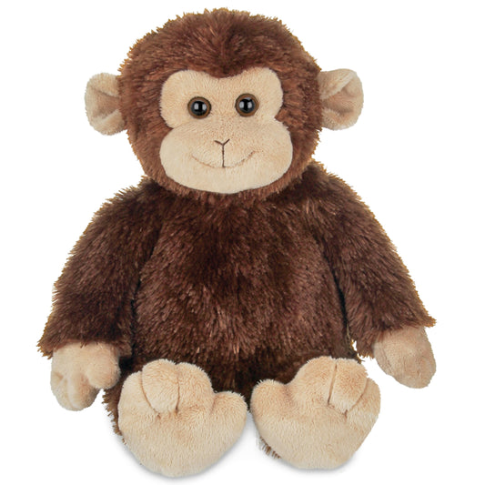 Bearington Giggles Plush Monkey Stuffed Animal, 10.5 Inch