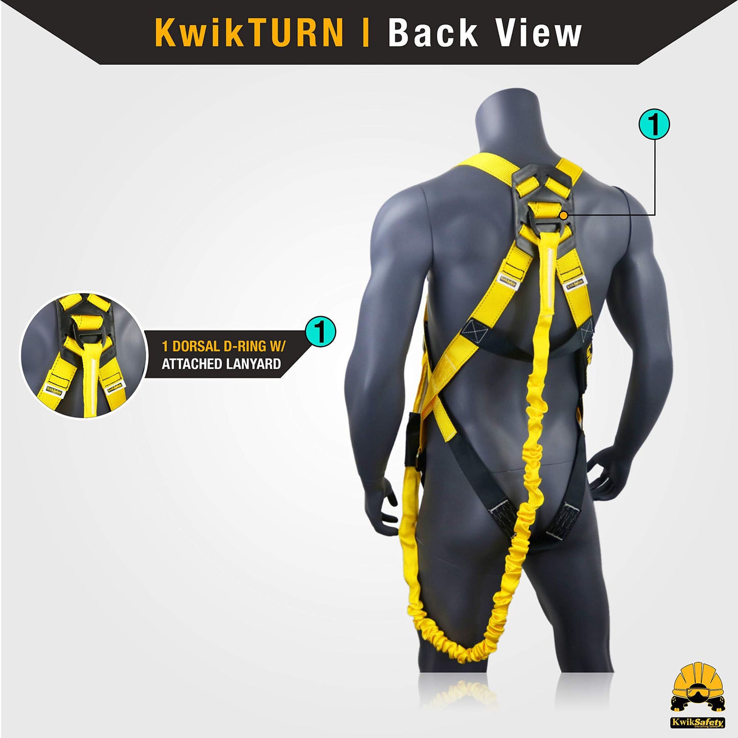 KwikSafety SCORPION [4 Pack] Safety Harness | Full Body Fall Protection Harness w/ 6ft Tubular Lanyards | OSHA ANSI Certified Fall Arrest PPE Gear
