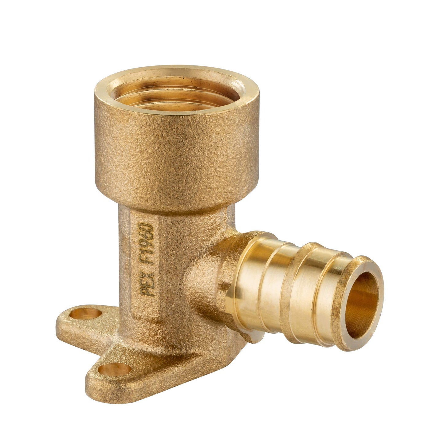 (Pack of 10) EFIELD Pex A Expansion Brass Fittings 1/2"x 1/2" Female NPT Drop-ear Elbow ONLY For Pex-A Tubing Connection, ASTM F1960