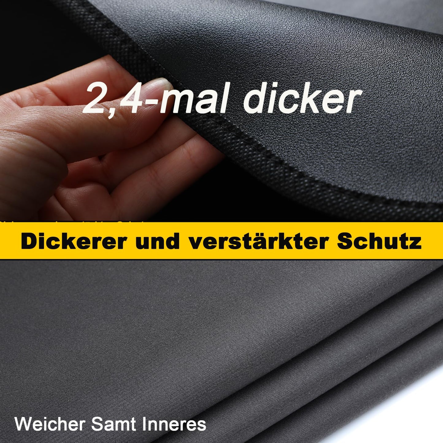 GearTrust Thick Car SUV Fender Covers for Mechanics, 3 Pcs Large Size Dual Layer Protection Car Fender Protector for Mechanics, Magnetic Vehicle Work Mat Repair Accessories (Thick Version, Large)