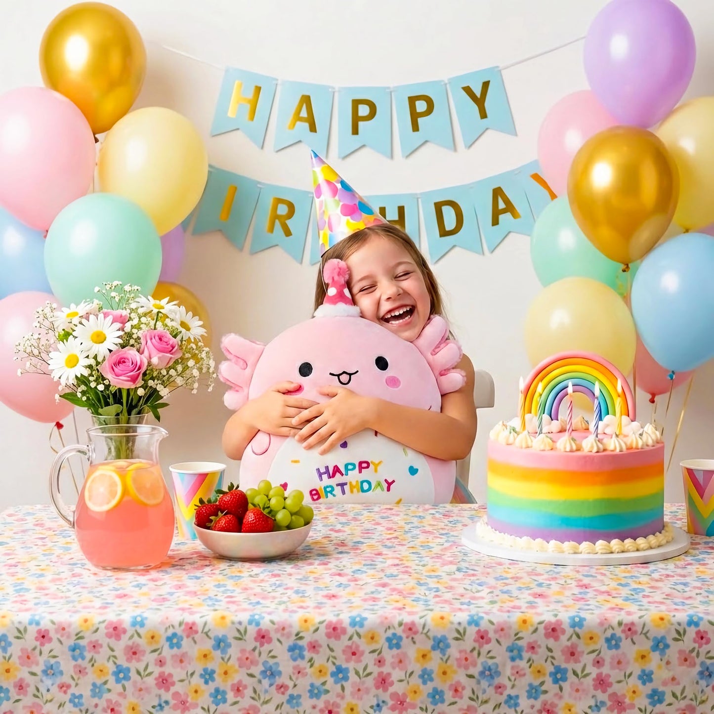 Gudisi Axolotl Plush Adorable Axolotl Stuffed Animals Soft Birthday Gift Pillow Decor for Kids Boys Girls Pink 12 inch