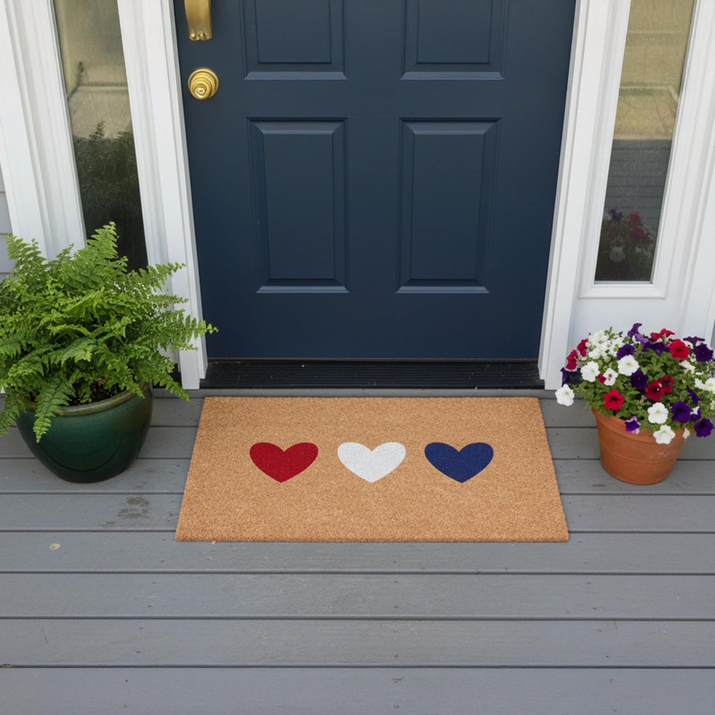 Calloway Mills Patriotic Hearts Doormats (24" x 36")