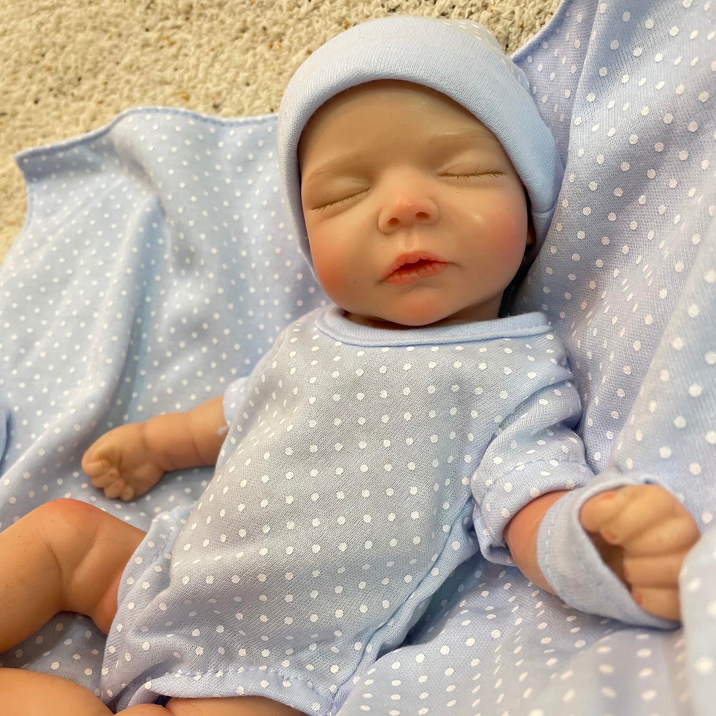 OtardDolls Silicone Baby Doll 10 Inch Full Body Soft Silicone Reborn Baby Handmade Reborn Baby Doll Mini Realistic Newborn Baby Dolls for Kids