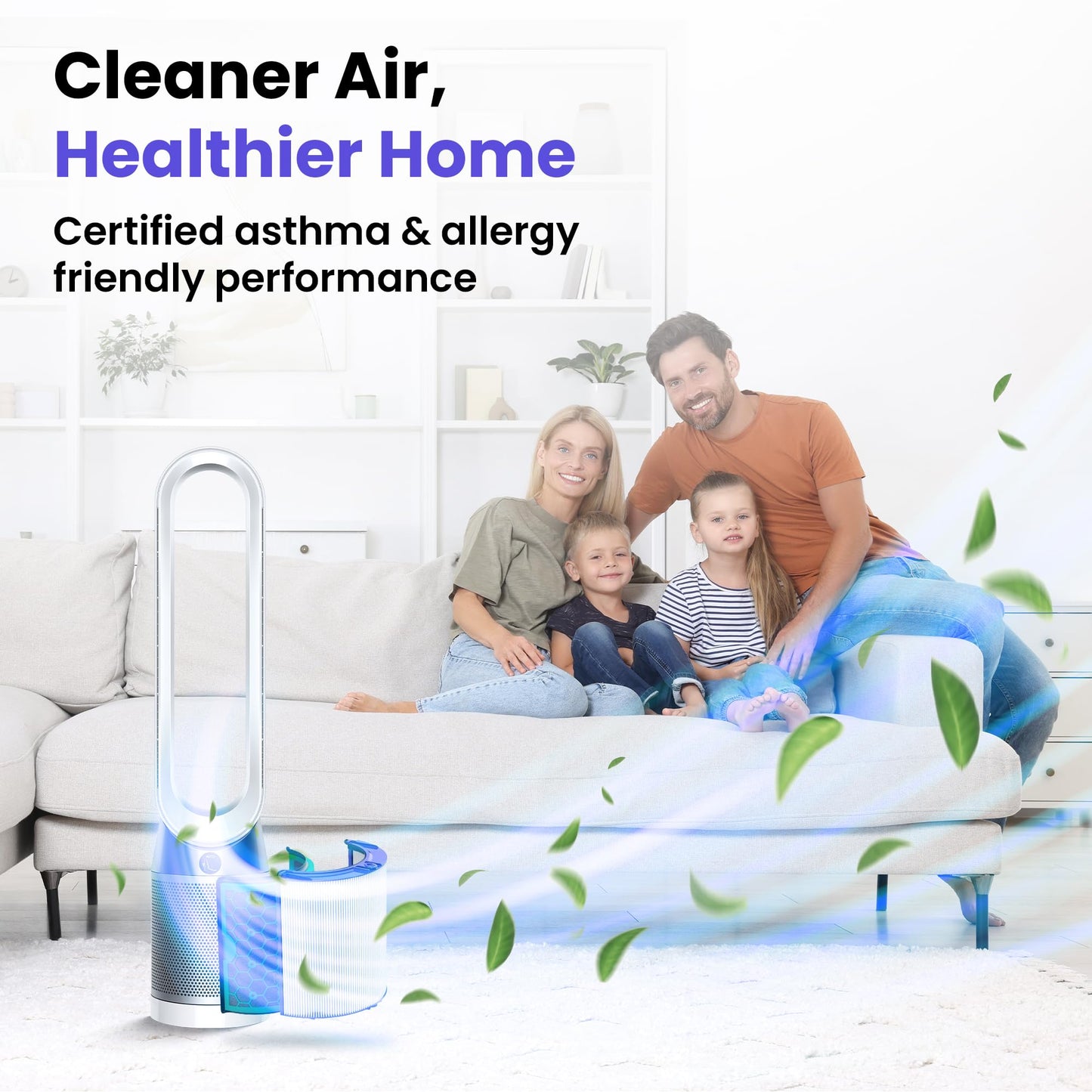 TP04 Replacement Filter | 360° Combi Glass HEPA & Activated Carbon Filter | Compatible with Dyson HP04, TP04, DP04, TP05, DP05 Air Purifi-er | Perfect Fit & Reliable | Easy to Install