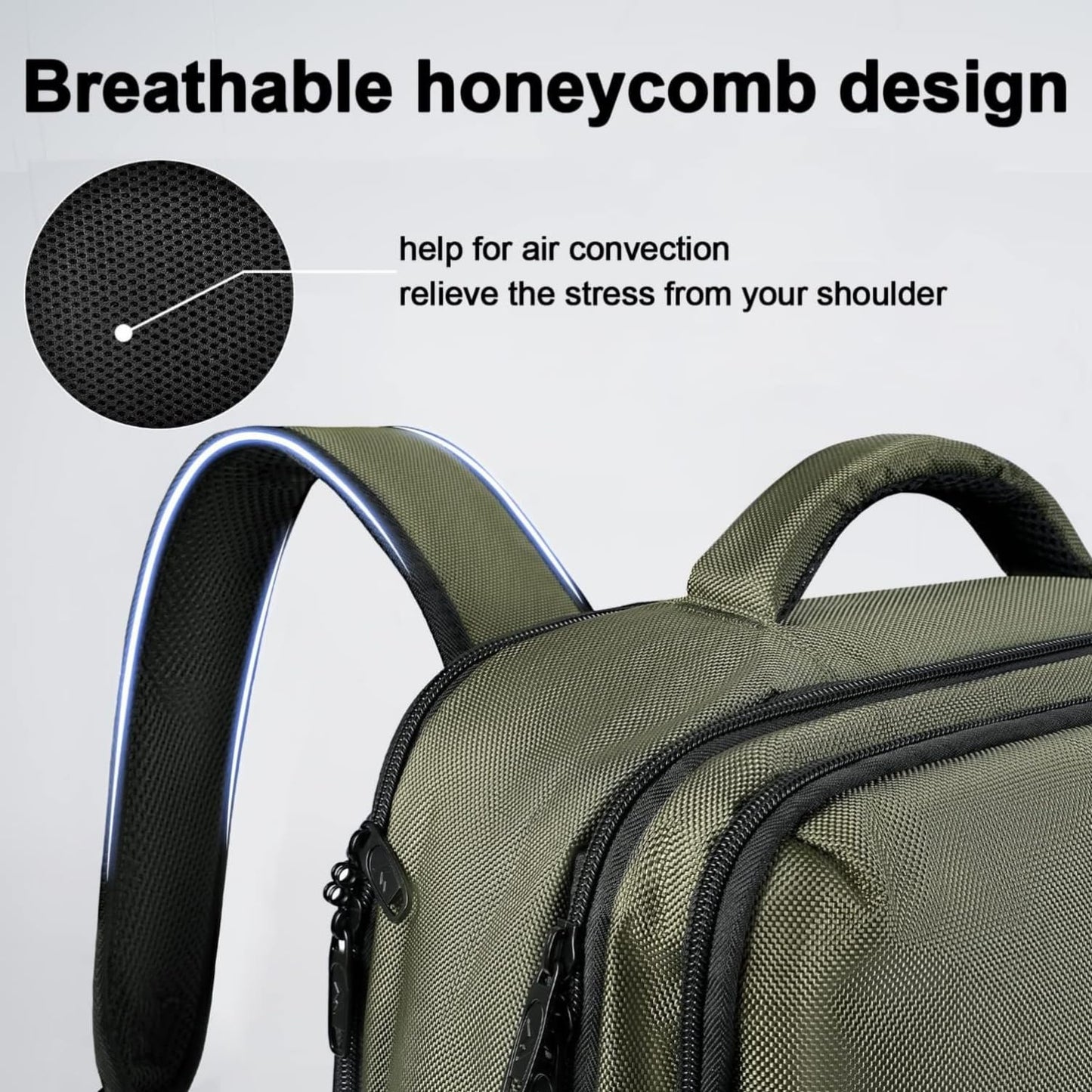 MATEIN Carry on Travel Laptop Backpack, Large Flight Approved Personal Item Travel Backpack with Shoe Compartment, Water Resistant Weekender Overnight Bag Fit 17 Inch Laptop, Green