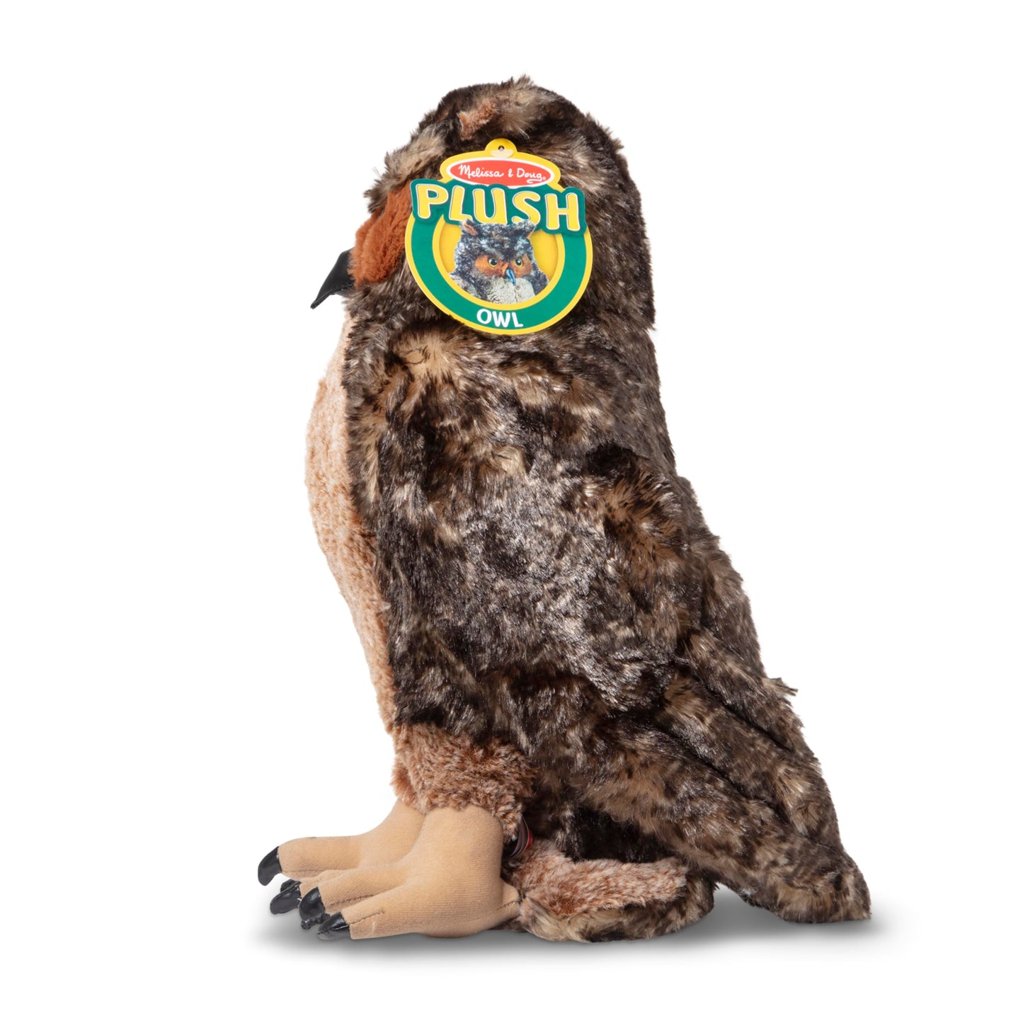 Melissa & Doug Giant Owl - Lifelike Stuffed Animal (17 inches Tall)