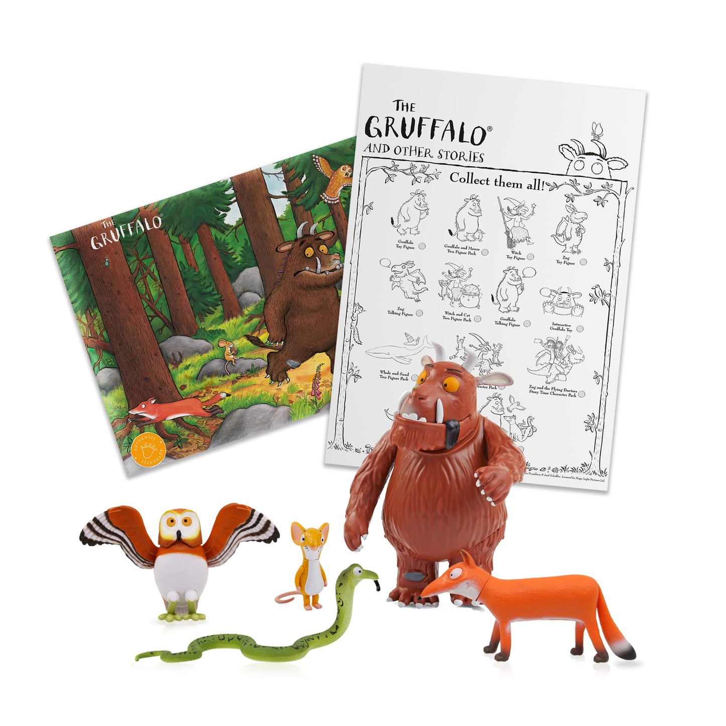 WOW! PODS Stuff The Gruffalo Story Time Family Pack Mini Play Figures | Official Toy Characters Set from The Julia Donaldson and Axel Scheffler Childrens Books and Films