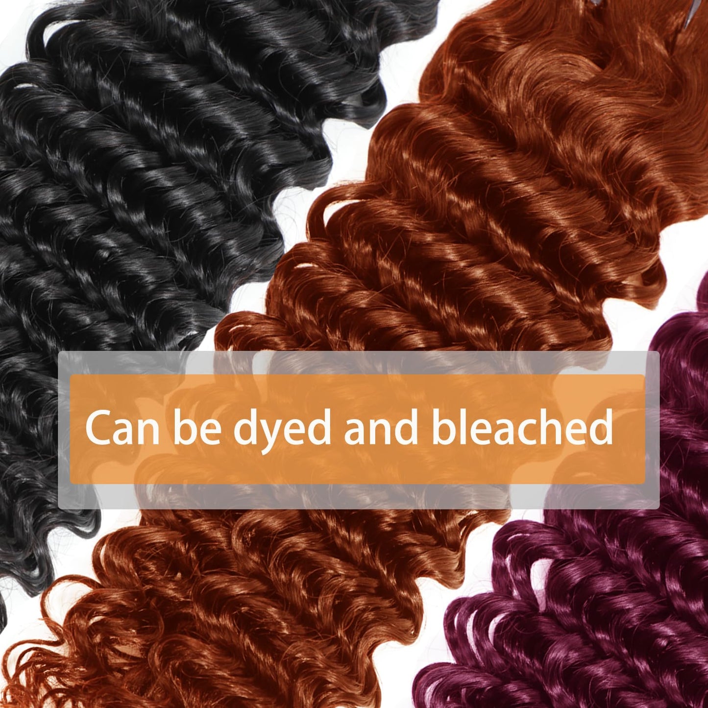 Chikamlty Deep Wave Bundles Human Hair 16 18 20 Inch Deep Curly Bundles 12A Grade 100% Unprocessed Brazilian Virgin Hair Wet and Wavy Bundles Double Weft Natural Black Color