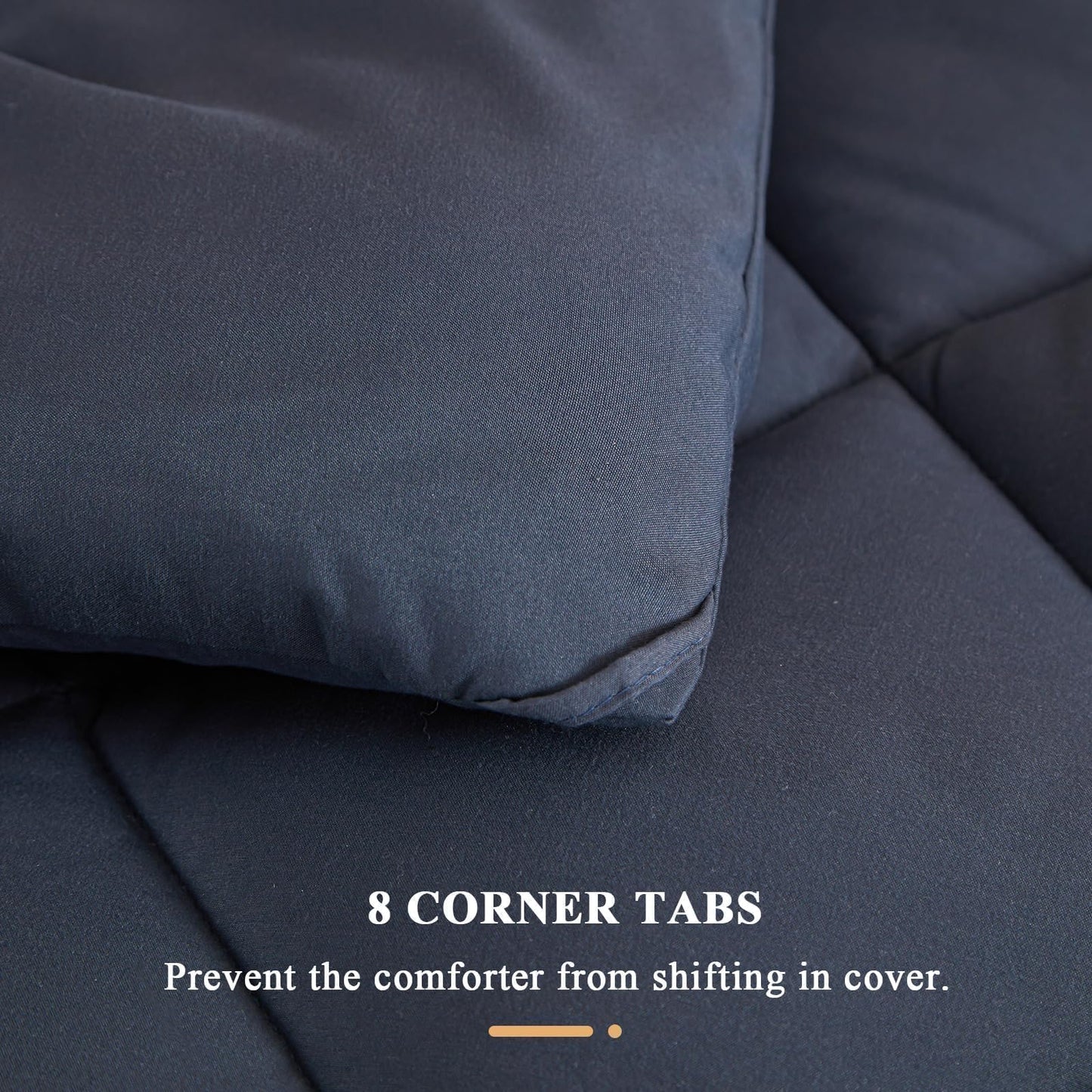 MIOTO 132x120 Alaskan King Comforter, Extra Large King Size Comforter Oversized, All Season Soft Lightweight Quilt Down Alternative Duvet Insert with 8 Corner Tabs(120x132, Grey)