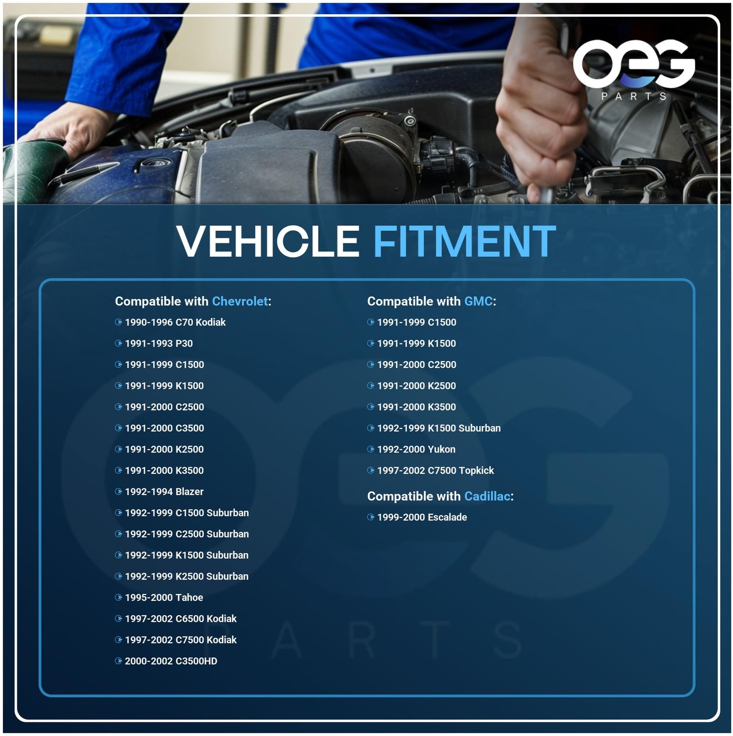 OEG Parts New Windshield Wiper Motor Compatible with Cadillac Chevrolet GMC 1990-2002 Includes Pul. 15740719, 22100736, 22101097, WPM158, 12368702