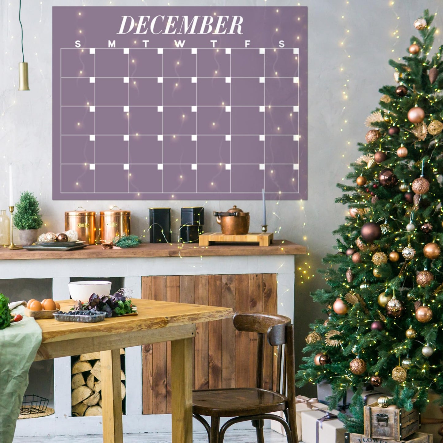 12 Pcs Extra Large Undated Calendar 40‘'x 27.5‘' Large Classroom Wall Calendar 12 Month Big Dry Ease Reusable Planning Yearly Rainbow Planner for Office Home Educational Study Back to First Day Class