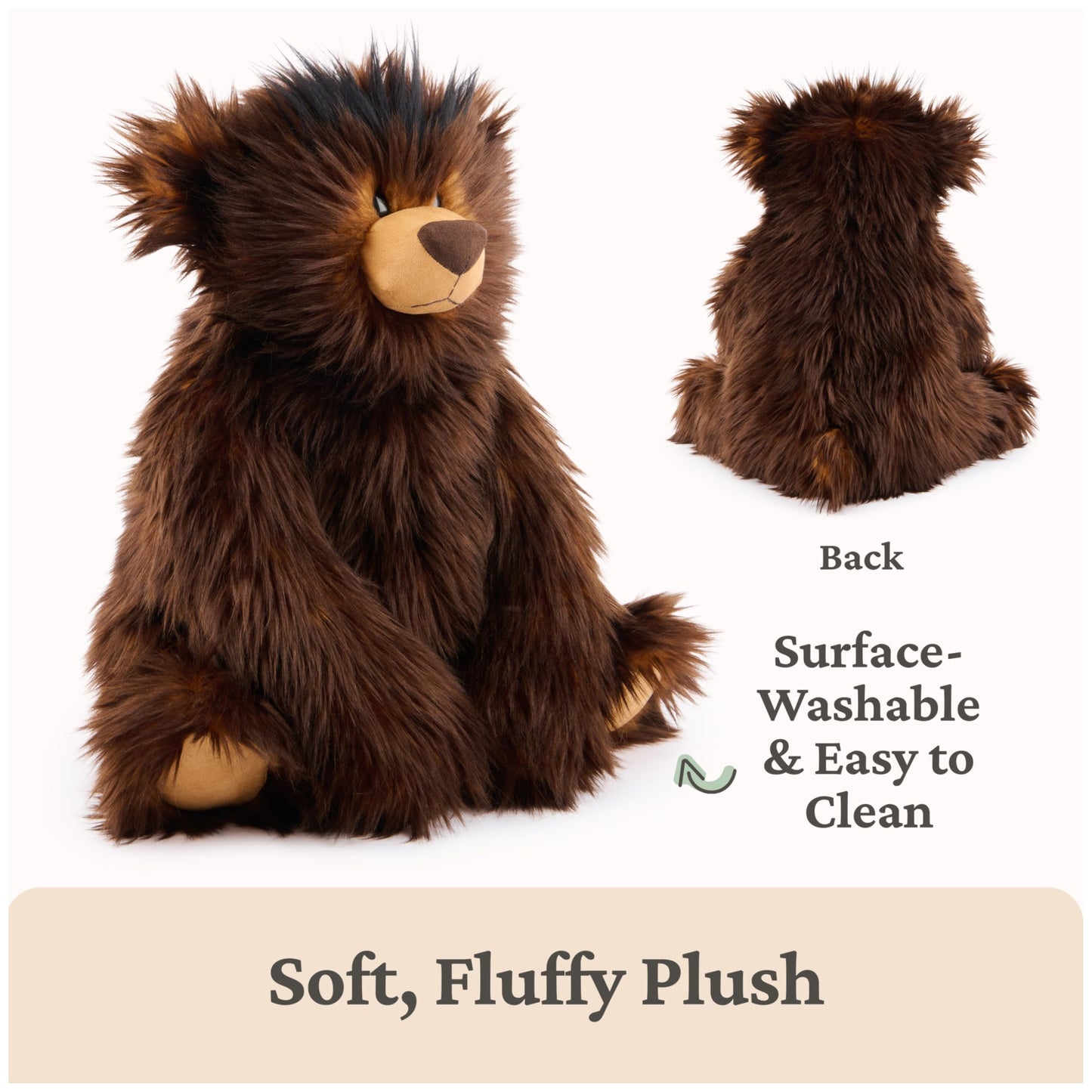 GUND BOE Classic Teddy Bear, Premium Bear Stuffed Animal, Plush Toy for Ages 1 and Up, Brown, 12”