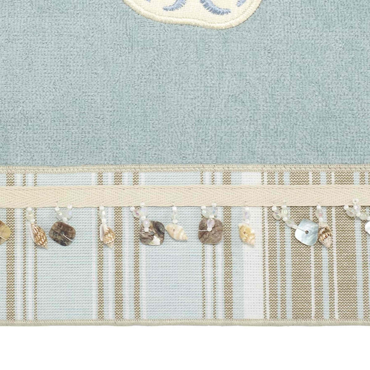 Avanti Linens - 3pc Towel Set, Soft & Absorbent Cotton, Coastal Home Decor (by The Sea Collection, Mineral)