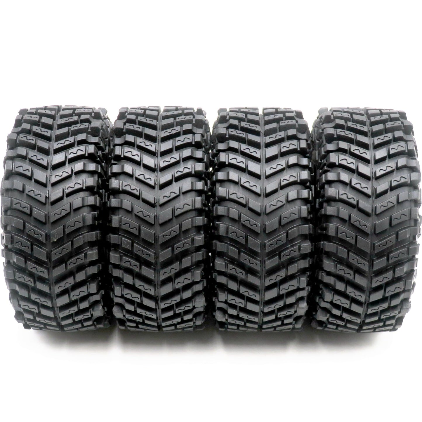 HOBBYSOUL 4pcs RC 2.2 Crawler Tires Soft Sticky 127mm/5.0inch Tall 2.2 Tires Tyres for 1/10 Axial Wraith Axial Yeti/Traxxas TRX4 AMG 6x6 / redcat Everest 10