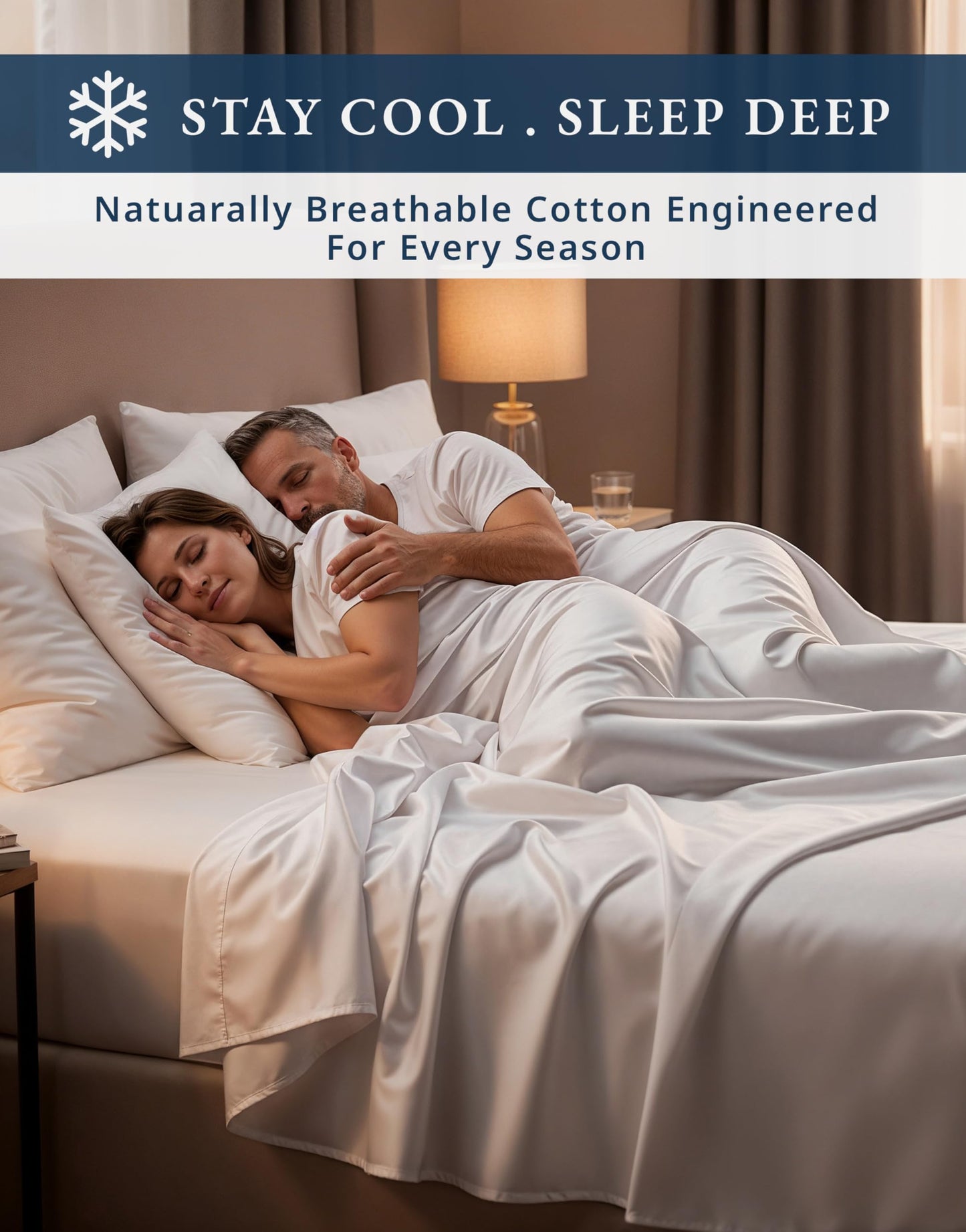 LANE LINEN 100% Egyptian Cotton Extra Long Twin Sheets, Soft & Comfy No Pill Fade Resistant Twin XL Sheet Sets Perfect for Hospital Beds and Dorm Room, 15" Deep Pocket - White