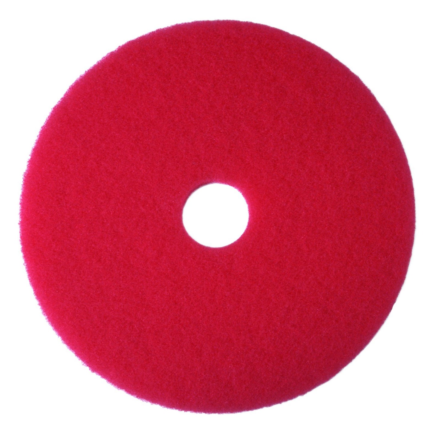 3M Buffer Floor Pad 5100, Red, 16", Removes Soil, Scratches, Scuff Marks, and Black Shoe Heel Marks