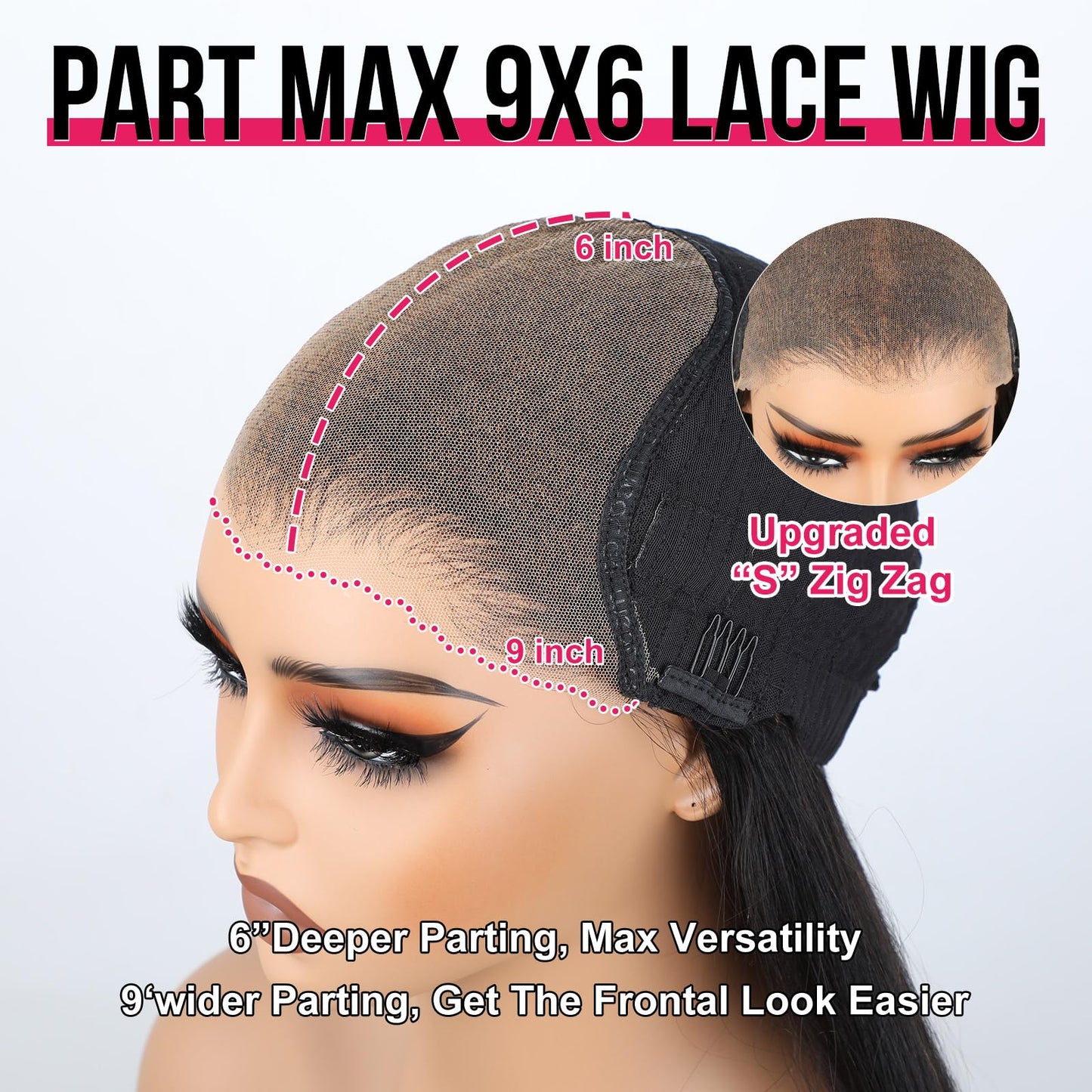 ISEE Hair M Cap 9x6 Bob Wig Human Hair Glueless Bob Wigs Pre Plucked Pre Cut HD Lace Front Glueless Wigs Human Hair 180% Density Short Straight Bob Wigs for Black Women 10 inch