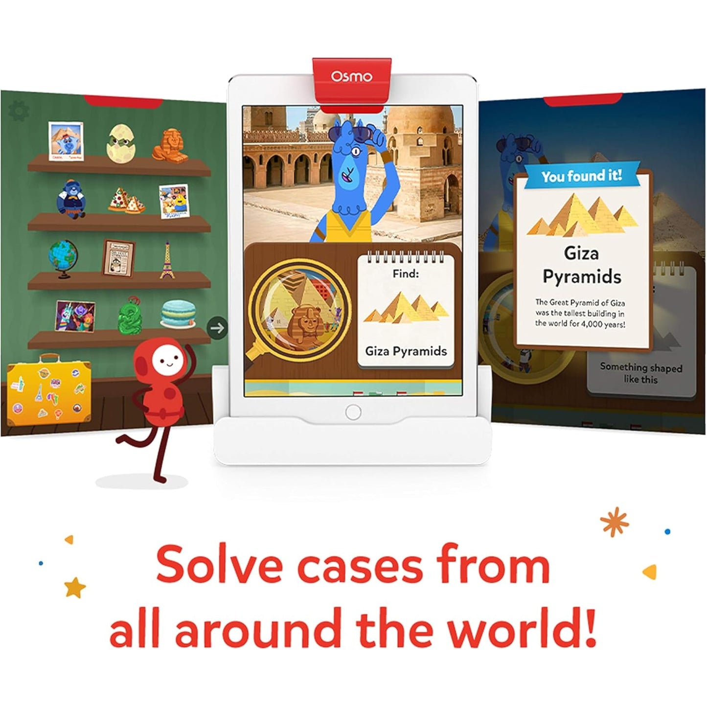 Osmo - Detective Agency - Ages 5-12 - Solve Global Mysteries - STEM Toy - for iPad or Fire Tablet Base Required