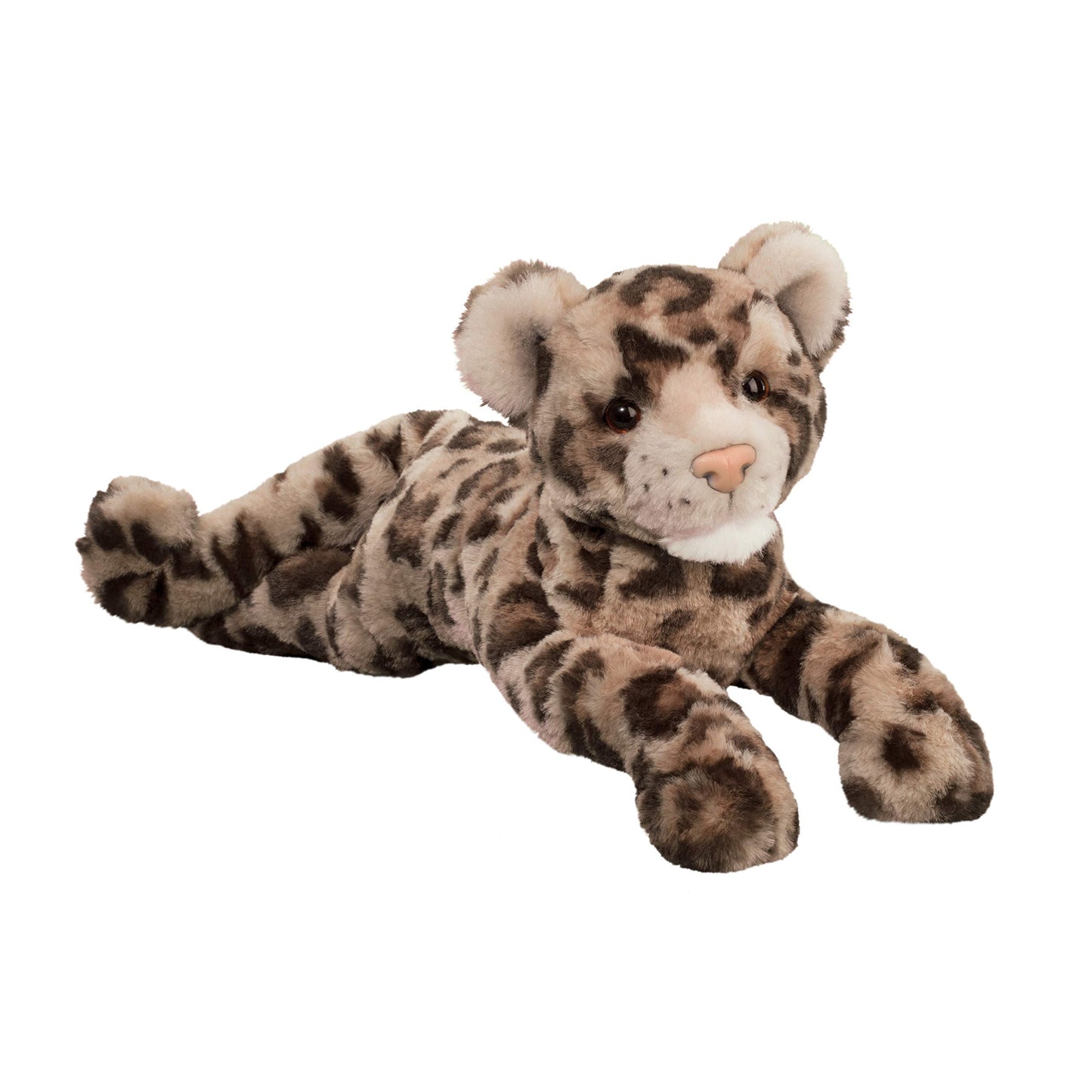Douglas Saffron DLux Leopard Plush Stuffed Animal – Realistic Soft Big Cat Plush Toy for Kids, Wildlife Lovers & Leopard Fans, 20" Long (51 cm)