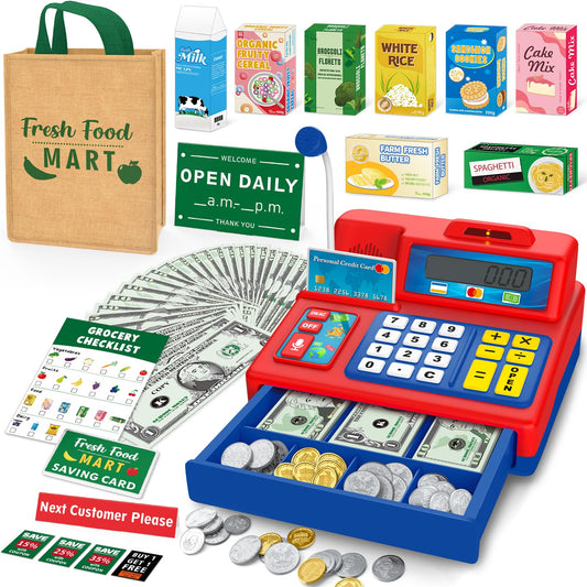Calculator, Registration Box, Toy, Gift, Red