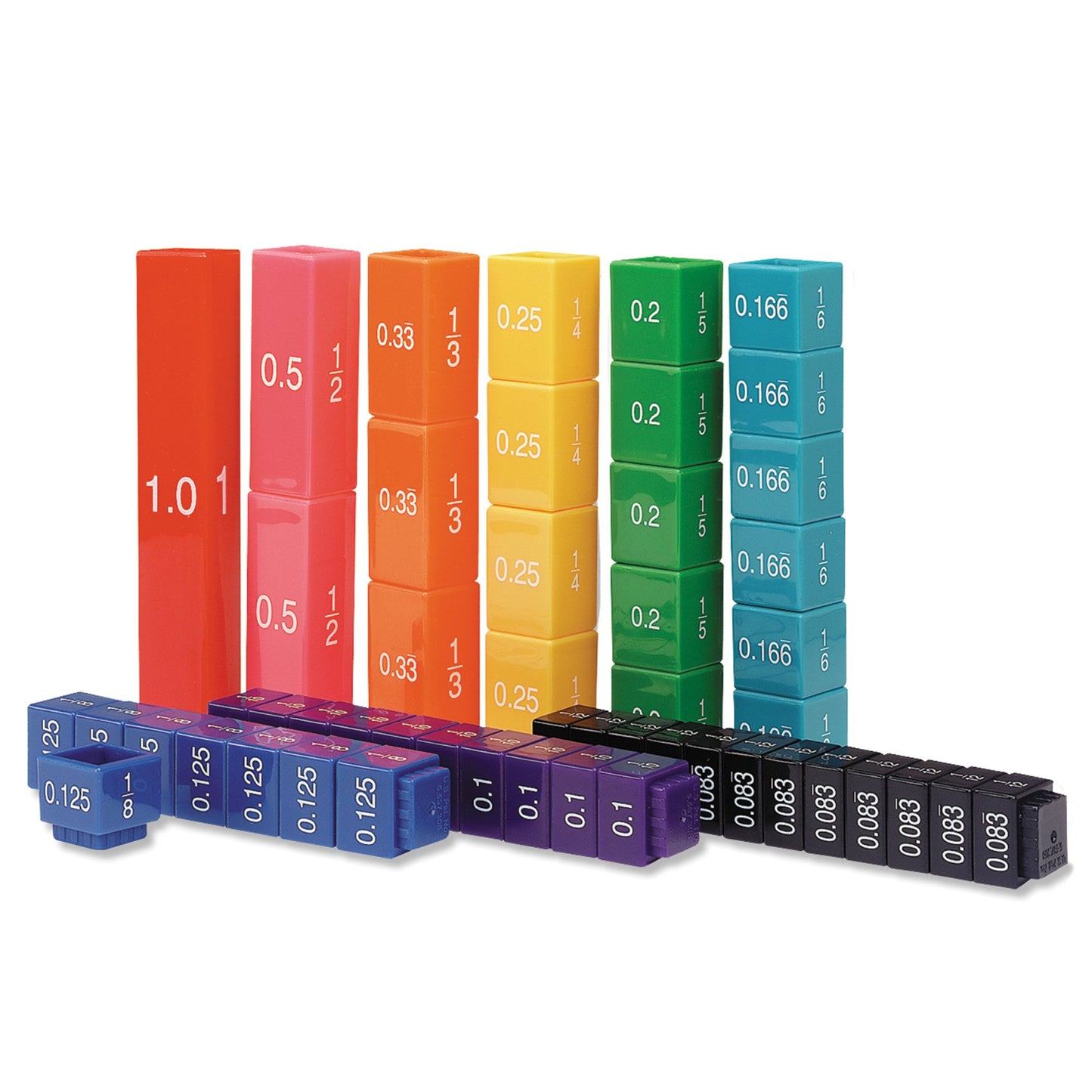 Learning Resources Fraction Tower Activity Set