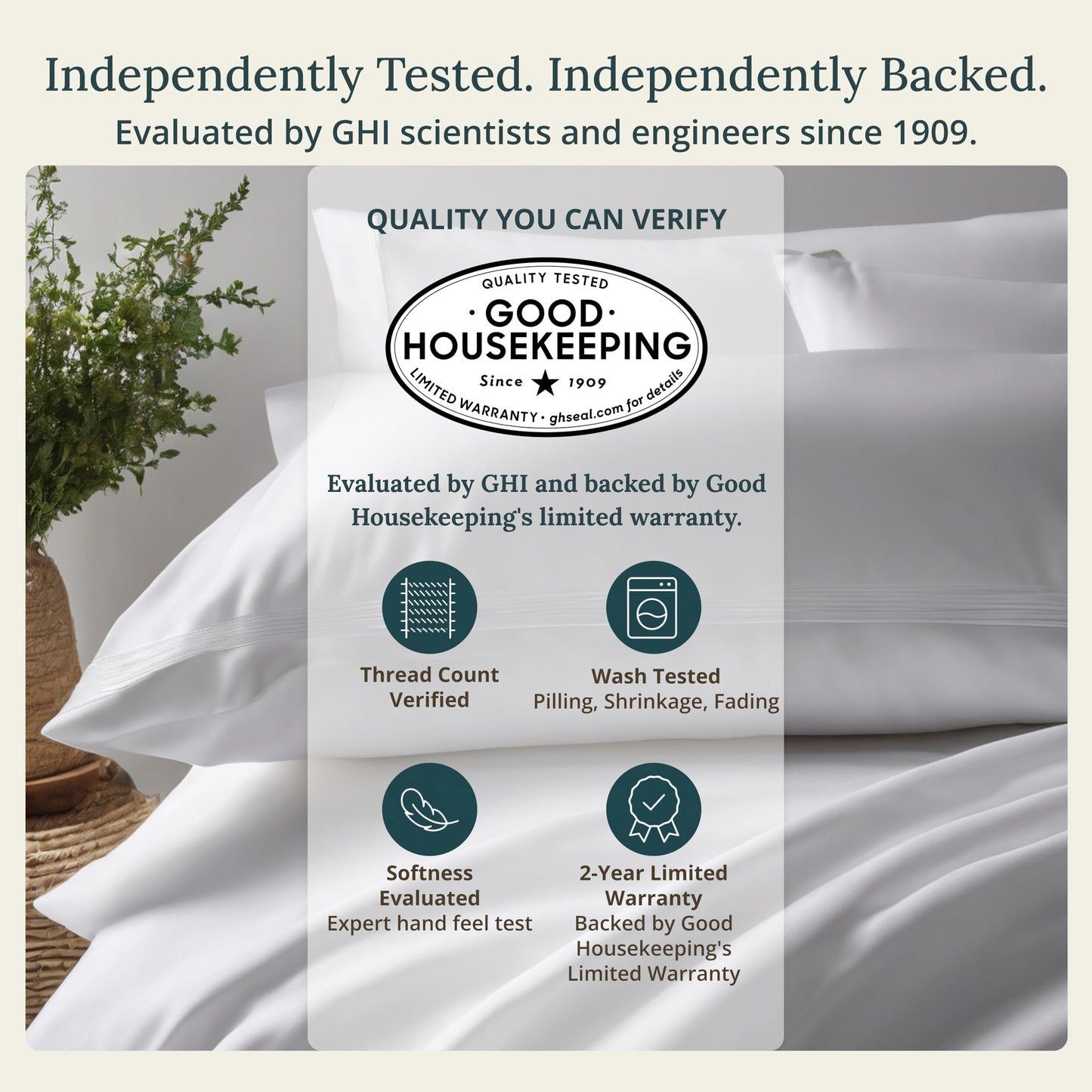 California Design Den Deep Pocket Queen Sheets Set - Natural 100% Cotton Bed Sheets, Soft Sateen Weave, All Around Elastic, Breathable and Durable Bedding - Frosty Green