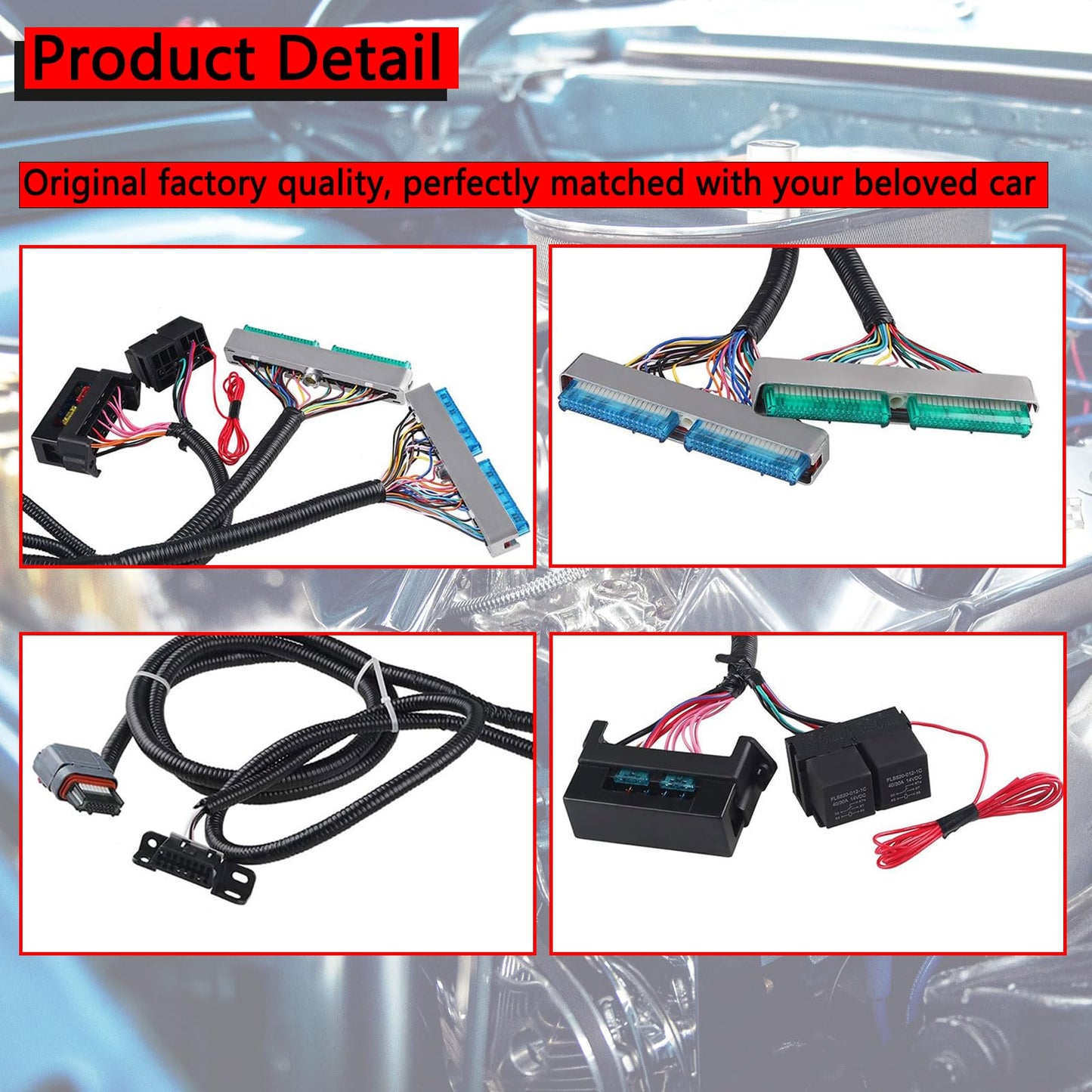PEIYAOTCO is Standalone Harness 4L60E DBW ls Swap Harness for Chevy GMC LS LS3 Engine Vortec 8 Cylinders 4.8 5.3 6.0 EV6 Injecto Compatible with DBW LS3 Engines 4.8 5.3 6.0 2003 2004 2005 2006 2007