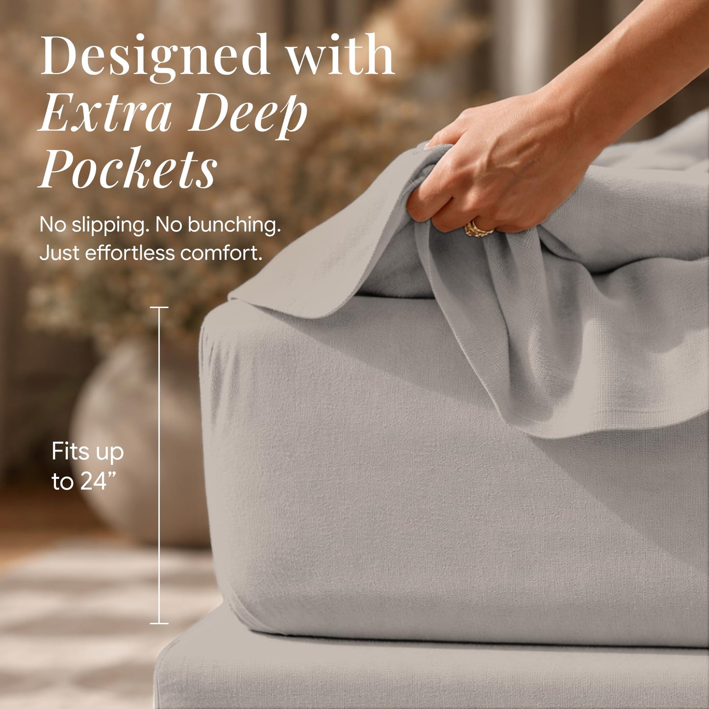 Tribeca Living King Cotton Flannel Flat Sheet Only 170-GSM - Oversized 112 x 106 Inch Dimensions for Generous Bed Coverage - Soft Breathable Bedding in Silver Grey